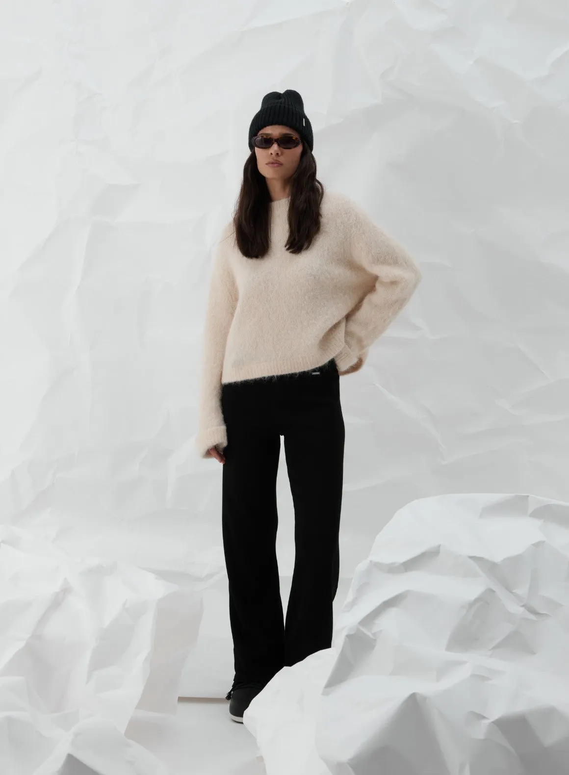 Café Au Lait Alpaca Knit Sweater
