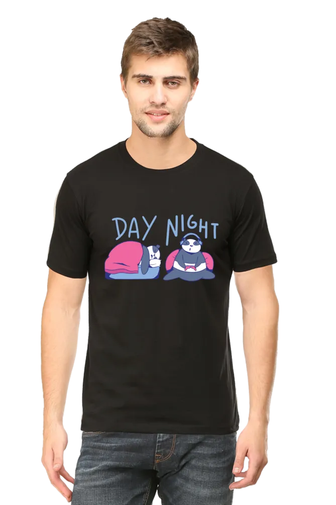 Panda Gamer Printed T-shirt for men