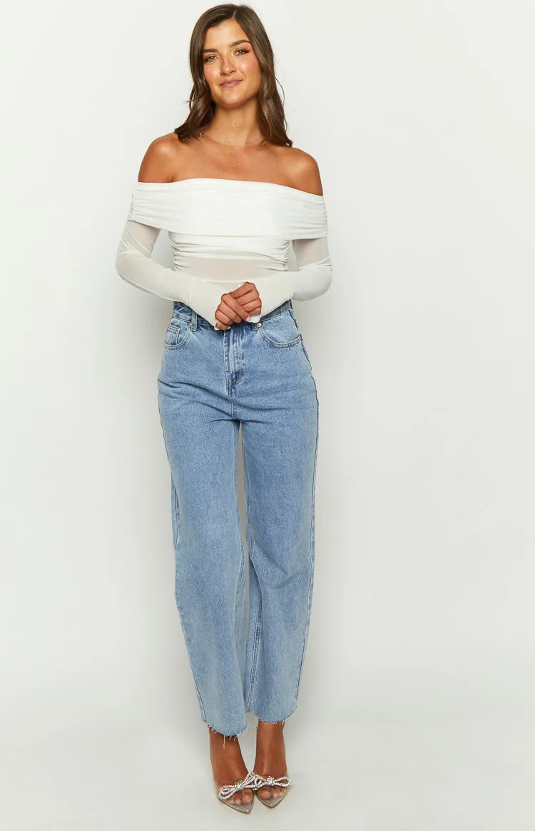 Ronnie Light Wash Denim Straight Leg Jeans