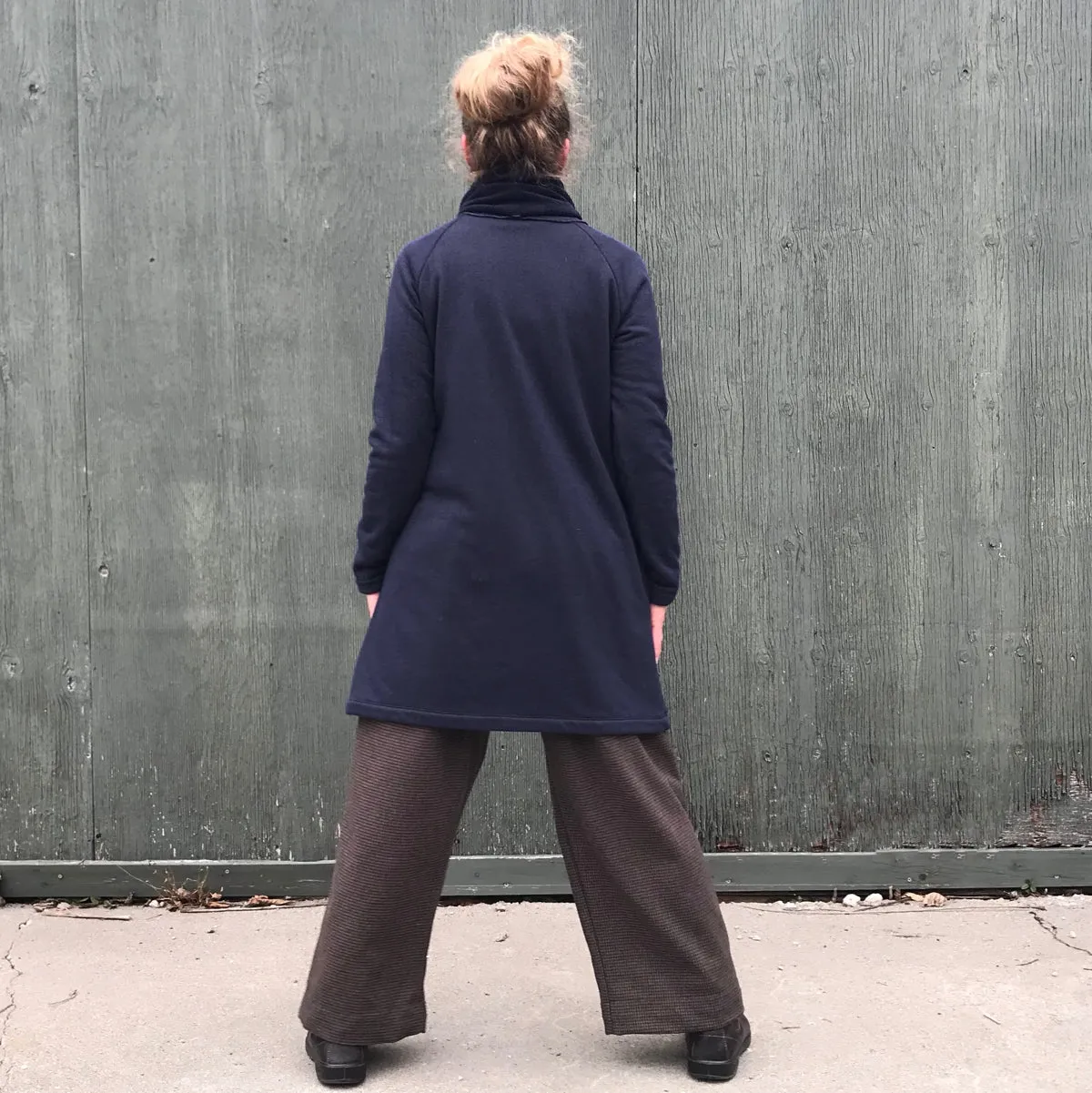 Sherpa Fleece Turtleneck Sweater Dresses for Women