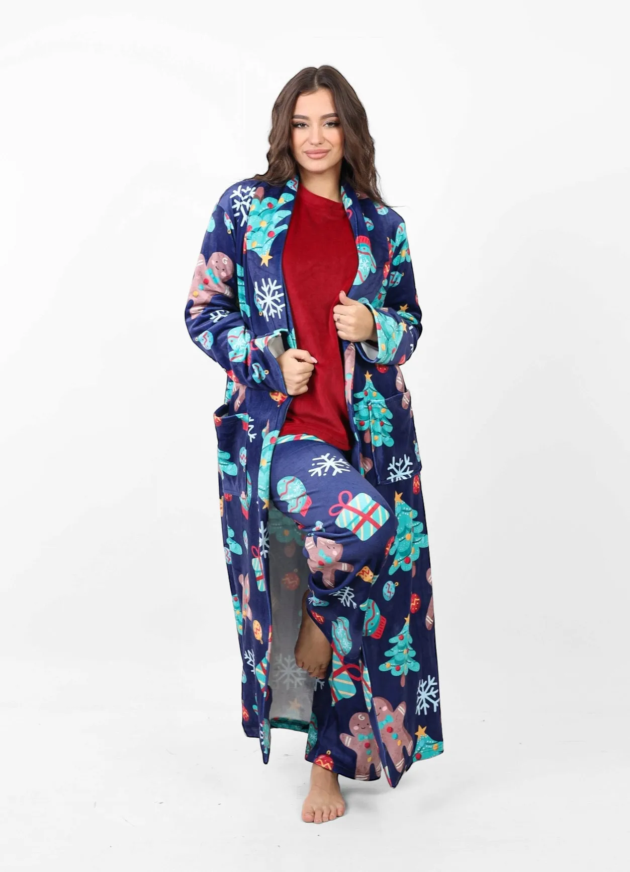 The Gift Robe - navy blue